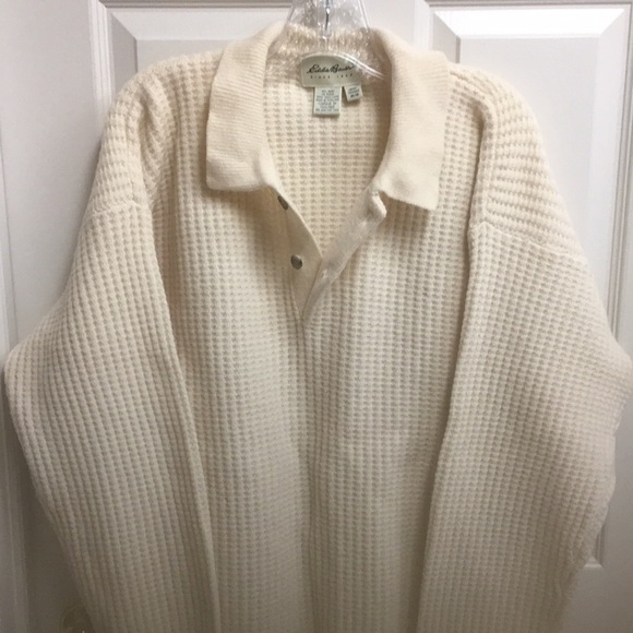Eddie Bauer Other - LIKE NEW Mens Cream Polo Sweater